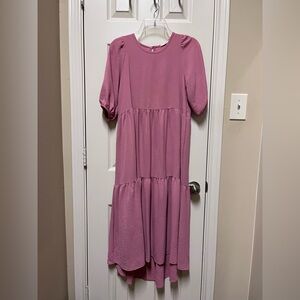 Pink high/low dress
